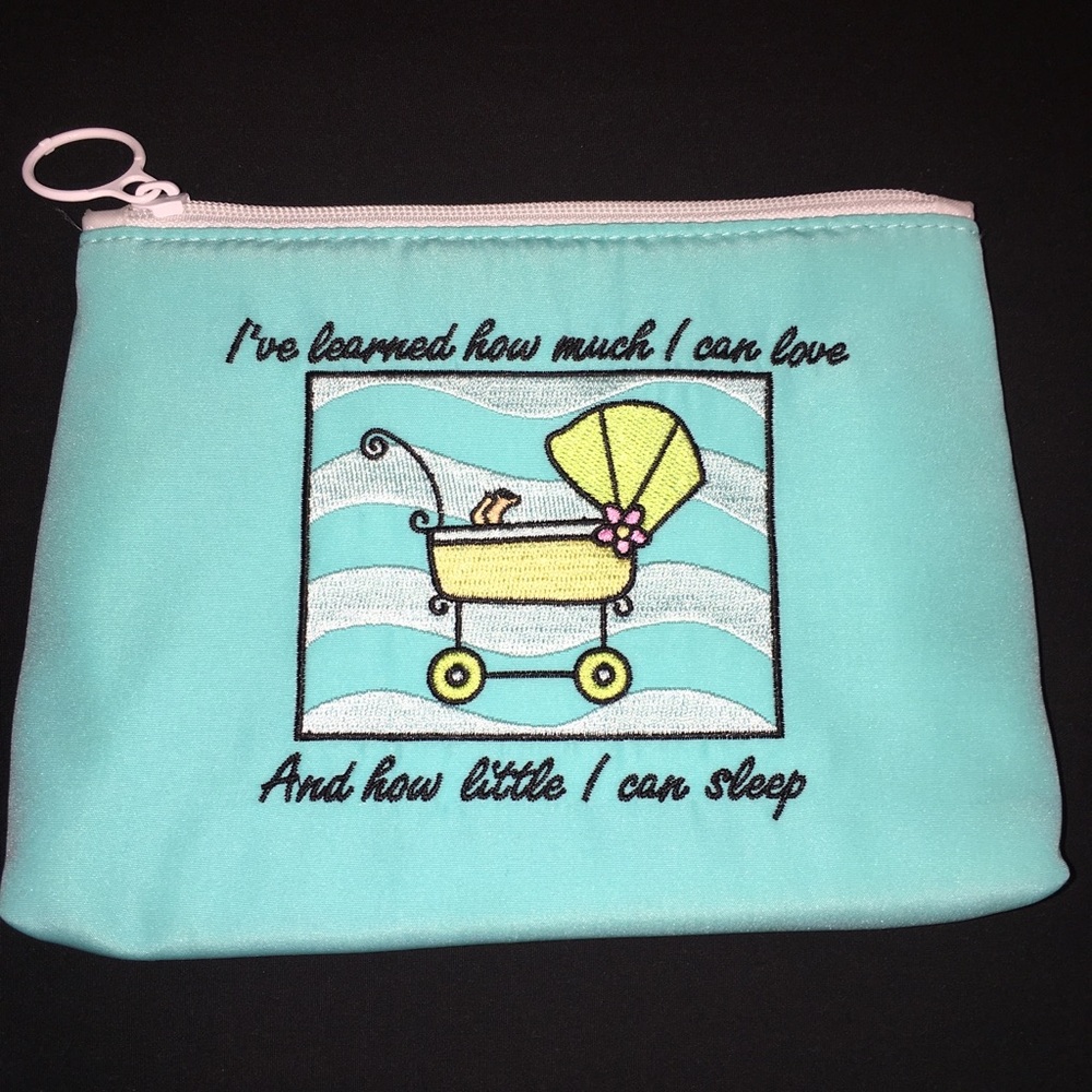MaggiB Embroidered Zippered Pouch
